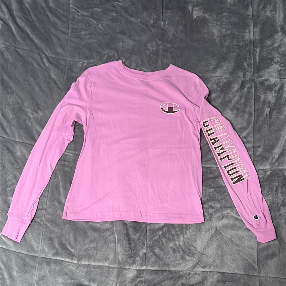 Champion Light Pink Logo Tee